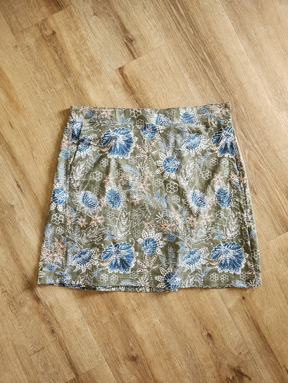 Ripskirt La Boheme Olive Green Print Length 2 Skirt Women's Size Large